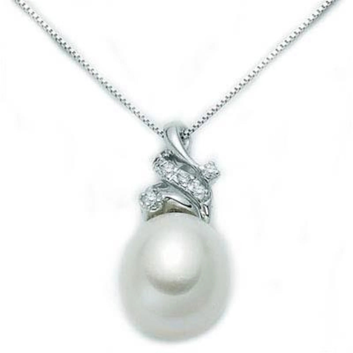 Miluna Halskette Parure Perle mit Diamanten