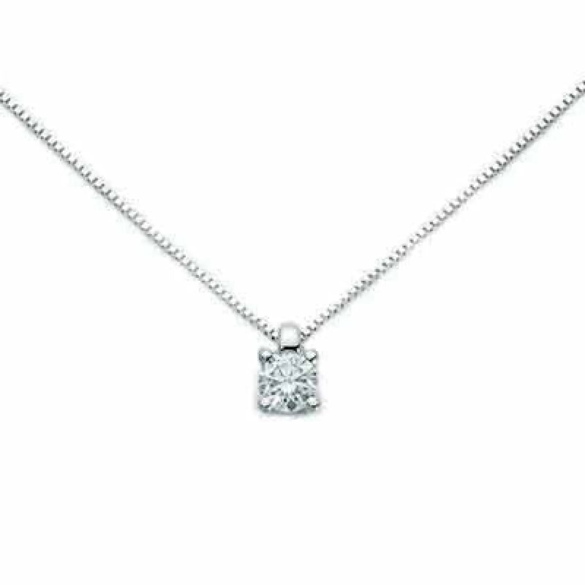 Miluna Halskette Punto Luce 18 Karat Gold mit Diamant