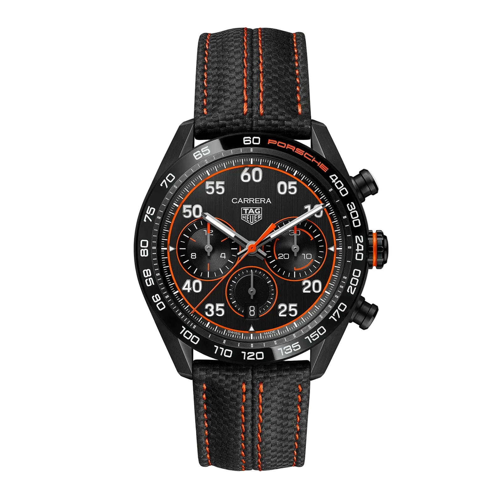 TAG HEUER CARRERA CHRONOGRAPH X PORSCHE ORANGE RACING MOD. CBN2A1M.FC6526