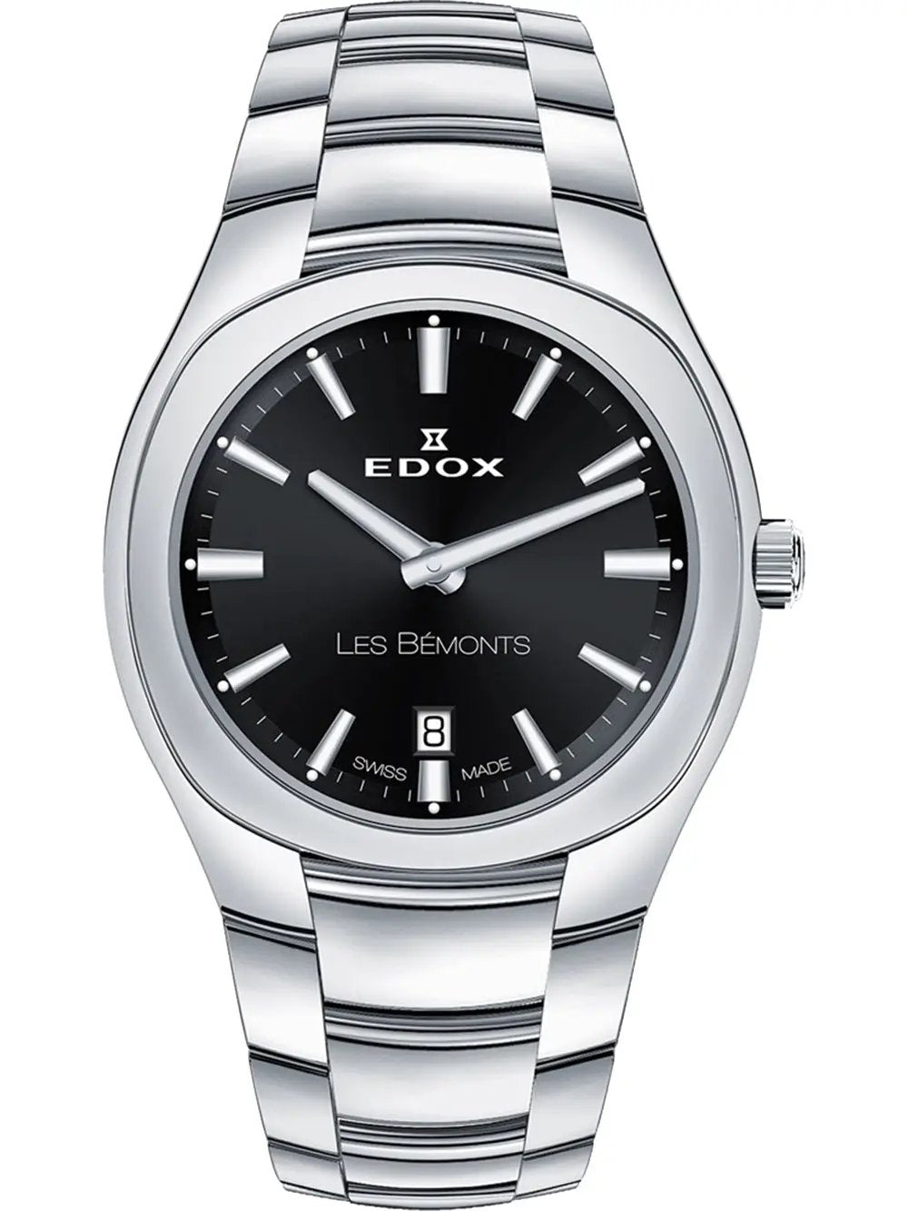 Edox Les Bemonts Ultra Slim Date 57004-3-NIN