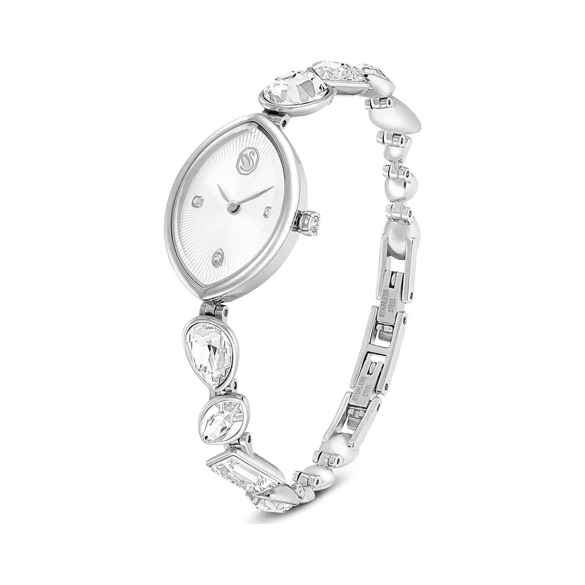 Swarovski Armbanduhr Modell 5737955 Elegante Kristallverzierung Mit Datumsanzeige