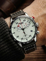 ZEPPELIN UHR, MOD 72985 CHRONO QUARTZ 46 MM
