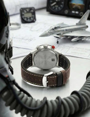 ZEPPELIN UHR, MOD 72985 CHRONO QUARTZ 46 MM