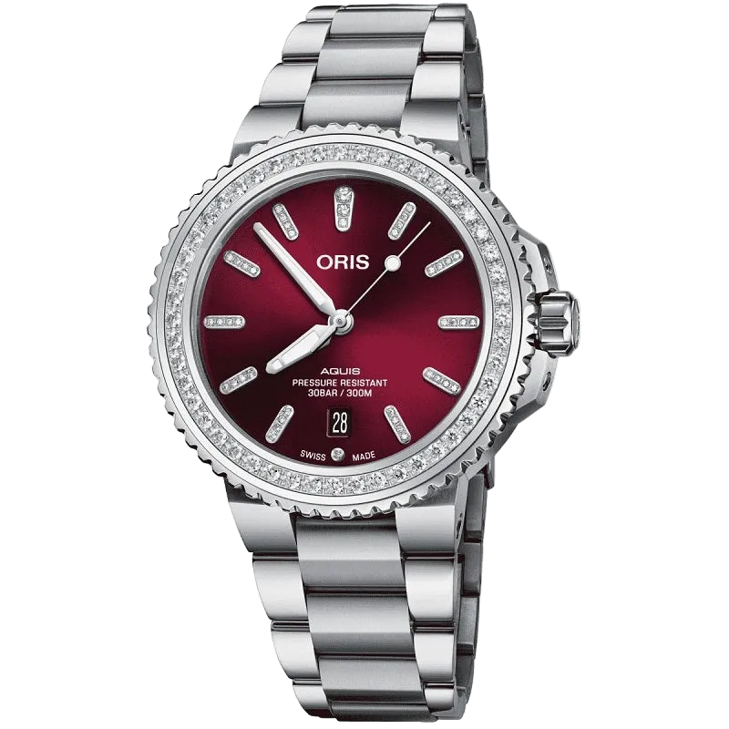ORIS MOD. AQUIS DATE DIAMONDS 733776649980782205PE