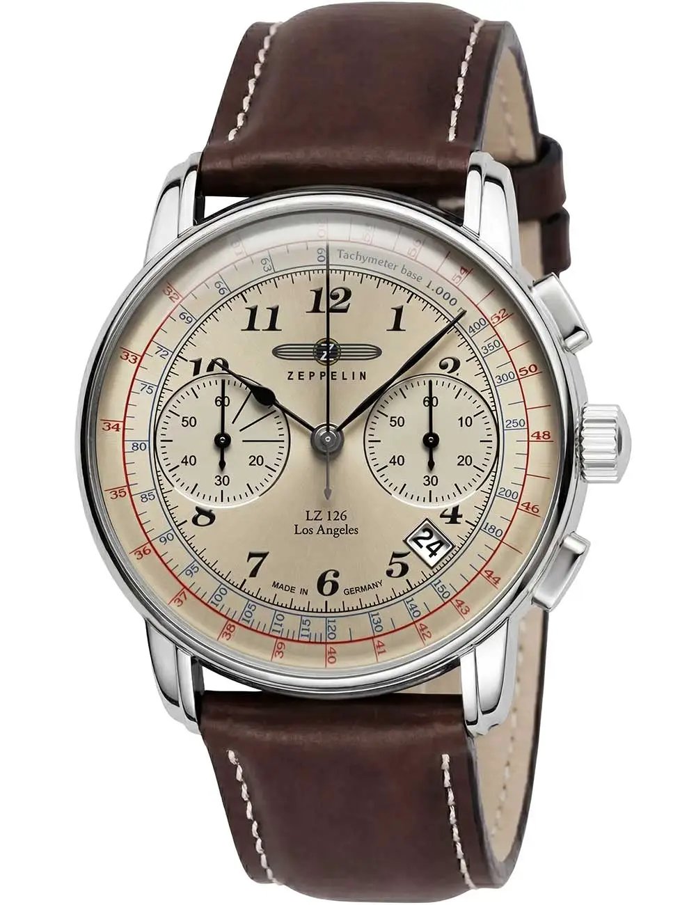 ZEPPELIN MOD 76145 Uhr Quartz Chrono 46 Mm