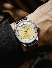 ZEPPELIN MOD 85625 MANN UHR DATUM QUARZ GLAS