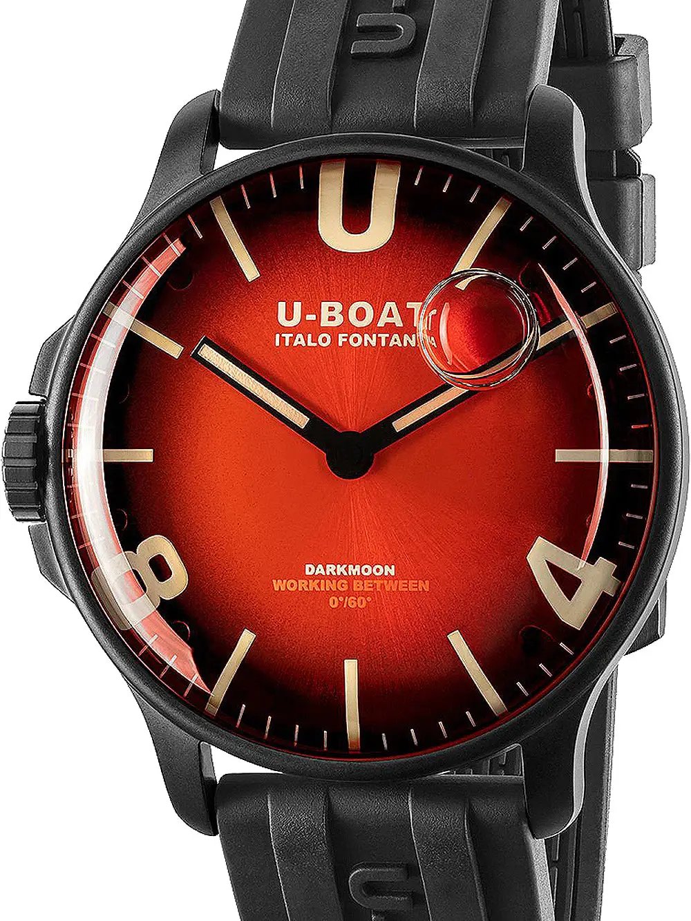 U-Boat Darkmoon Red PVD Soleil Capsoil