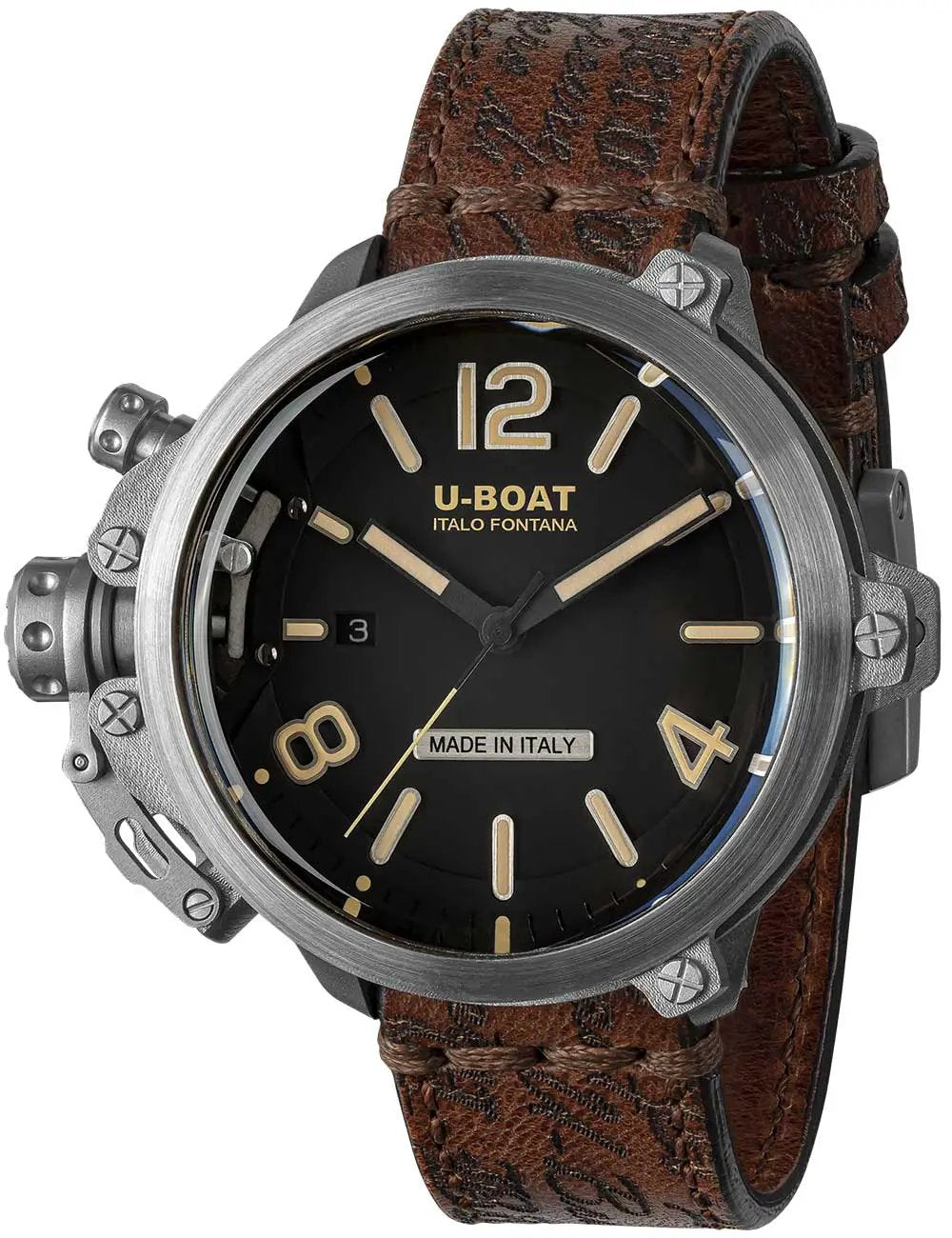 U-Boat Capsule 50mm SS BK BE Automatic