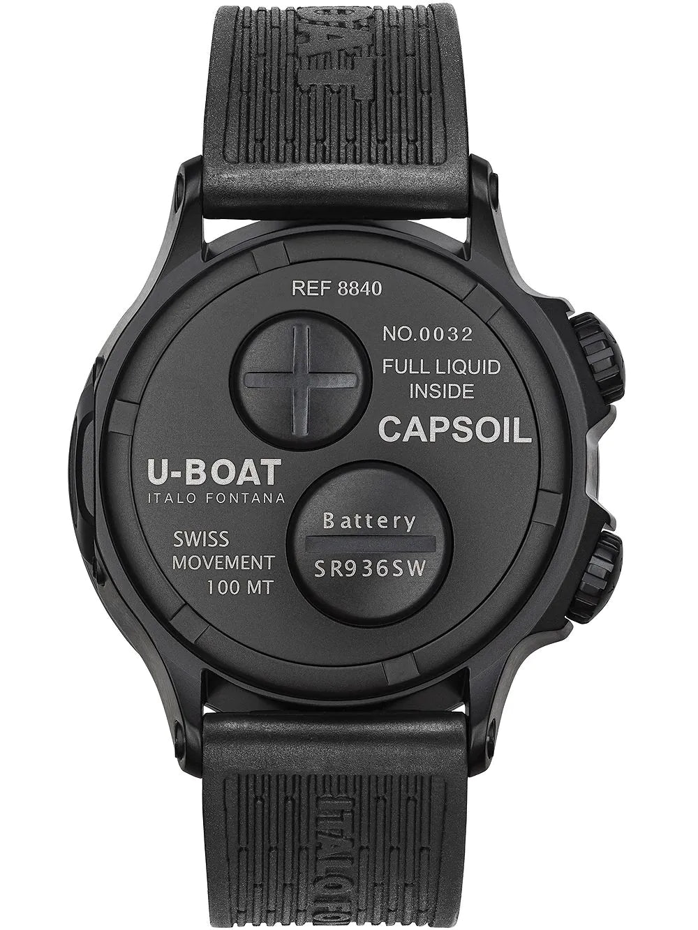 U-Boat Capsoil Doppiotempo DLC GMT Schwarz