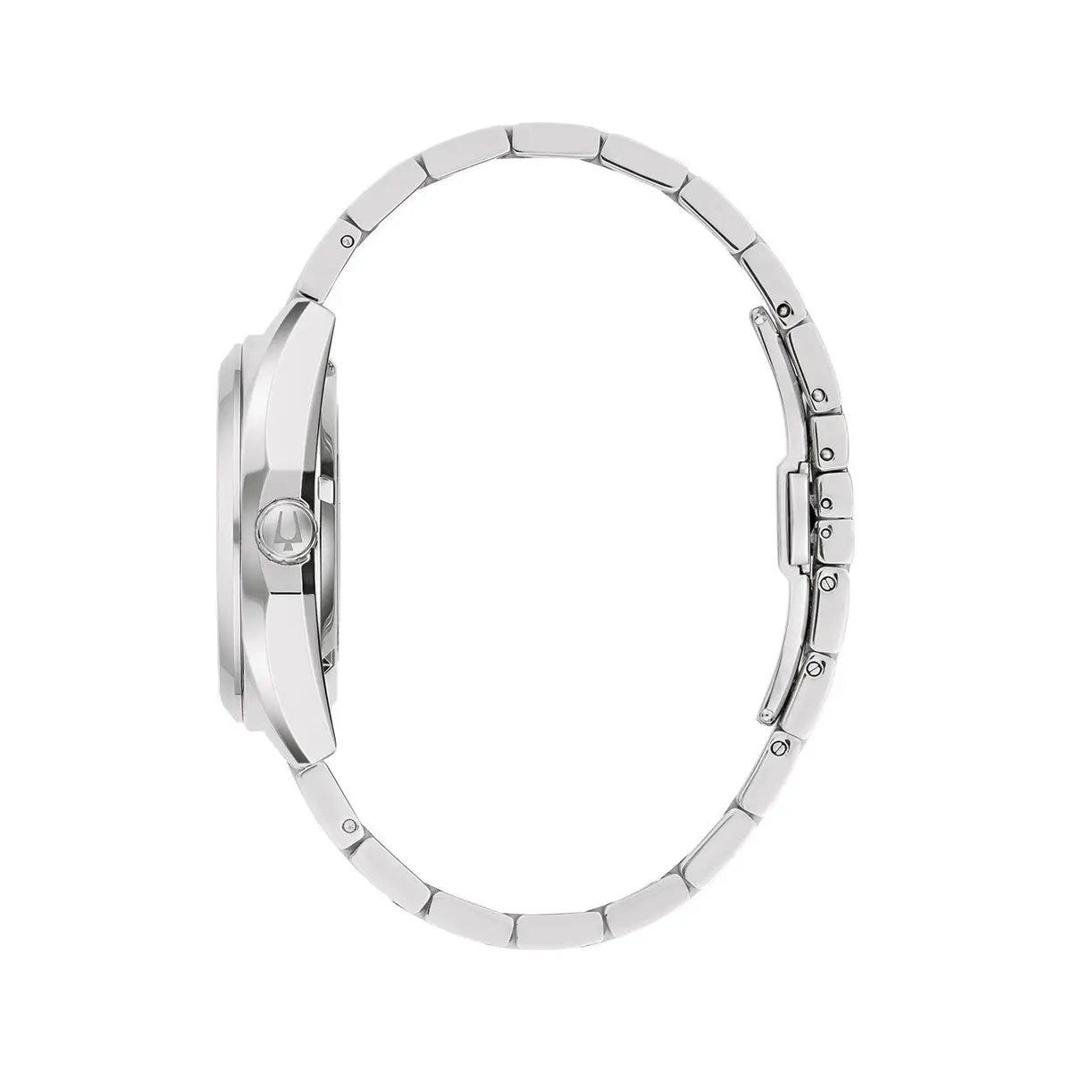 Bulova Armbanduhr Mod 96B429 Mann Automatik Datum Mineralglas 39 Millimeter Wasserdicht 3 ATM Offizielle Box