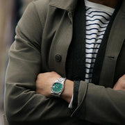BULOVA MOD 96B439 Chronograph Armbanduhr Lederband