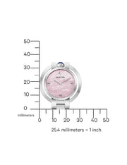 BULOVA MOD 96L338 Damen Quarz Saphir Glas 3ATM