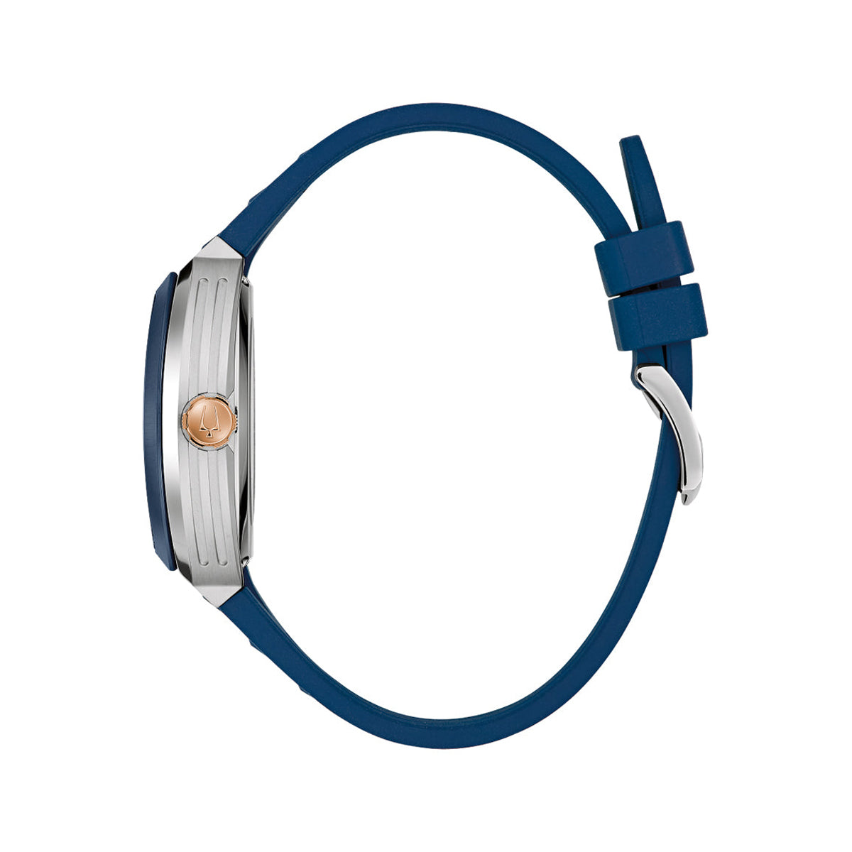 BULOVA Herrenuhr Automatikwerk blaues Zifferblatt Mod. 98A318