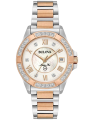 BULOVA MOD 98R234 Damenuhr Quartz Saphir Glas 38MM