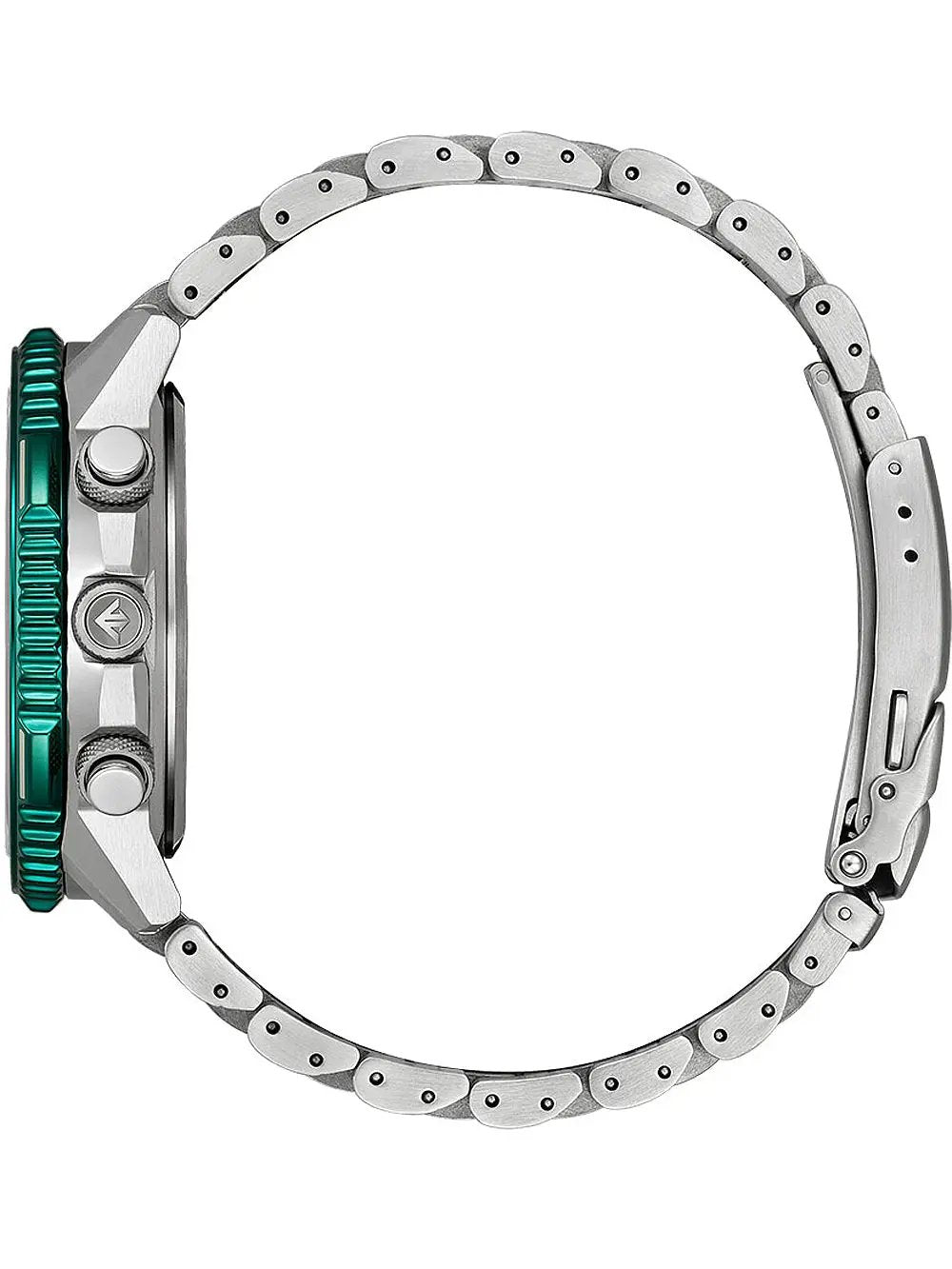 CITIZEN RADIOCONTROLLED CRONO PILOT STEEL CB5004-59W