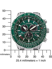 CITIZEN RADIOCONTROLLED CRONO PILOT STEEL CB5004-59W