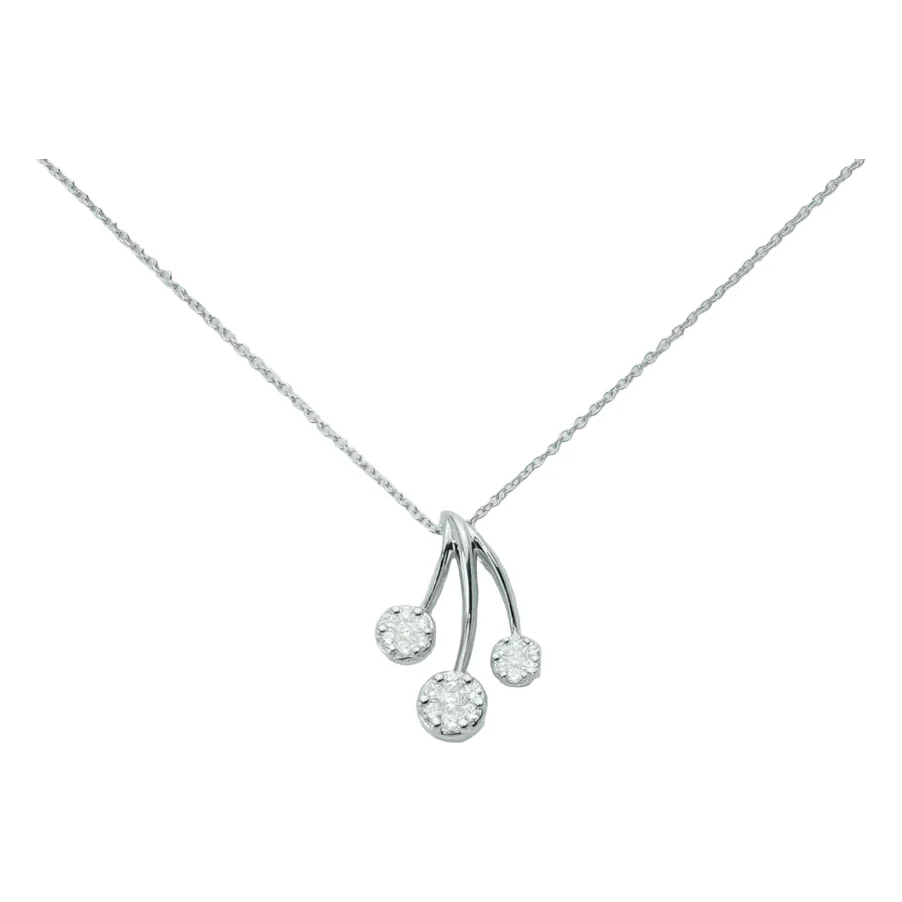 Miluna Trilogy Halskette mit Diamanten in Weissgold CLD2391