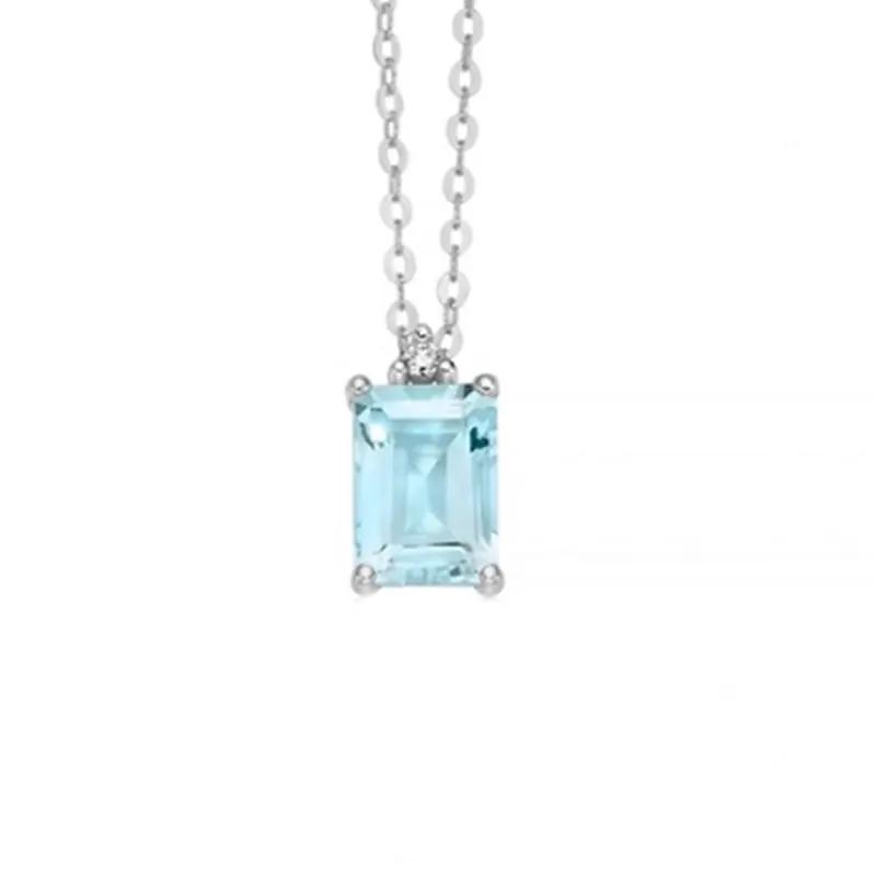 Miluna Aquamarin-Collier CLD4531