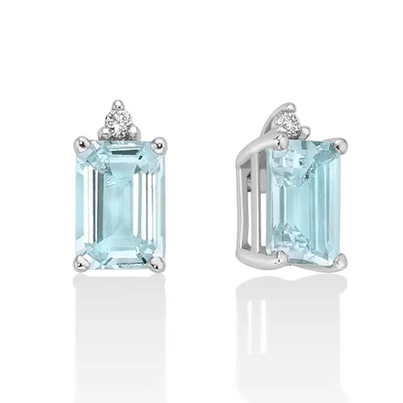 Miluna Ohrringe Aquamarin & Diamanten ERD2679