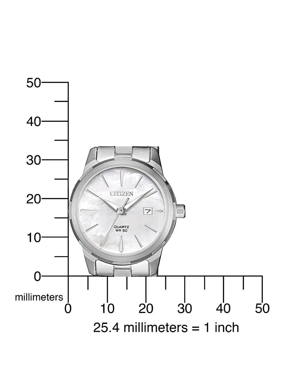 CITIZEN EU6070-51D Damenuhr Quarz Datum 5ATM