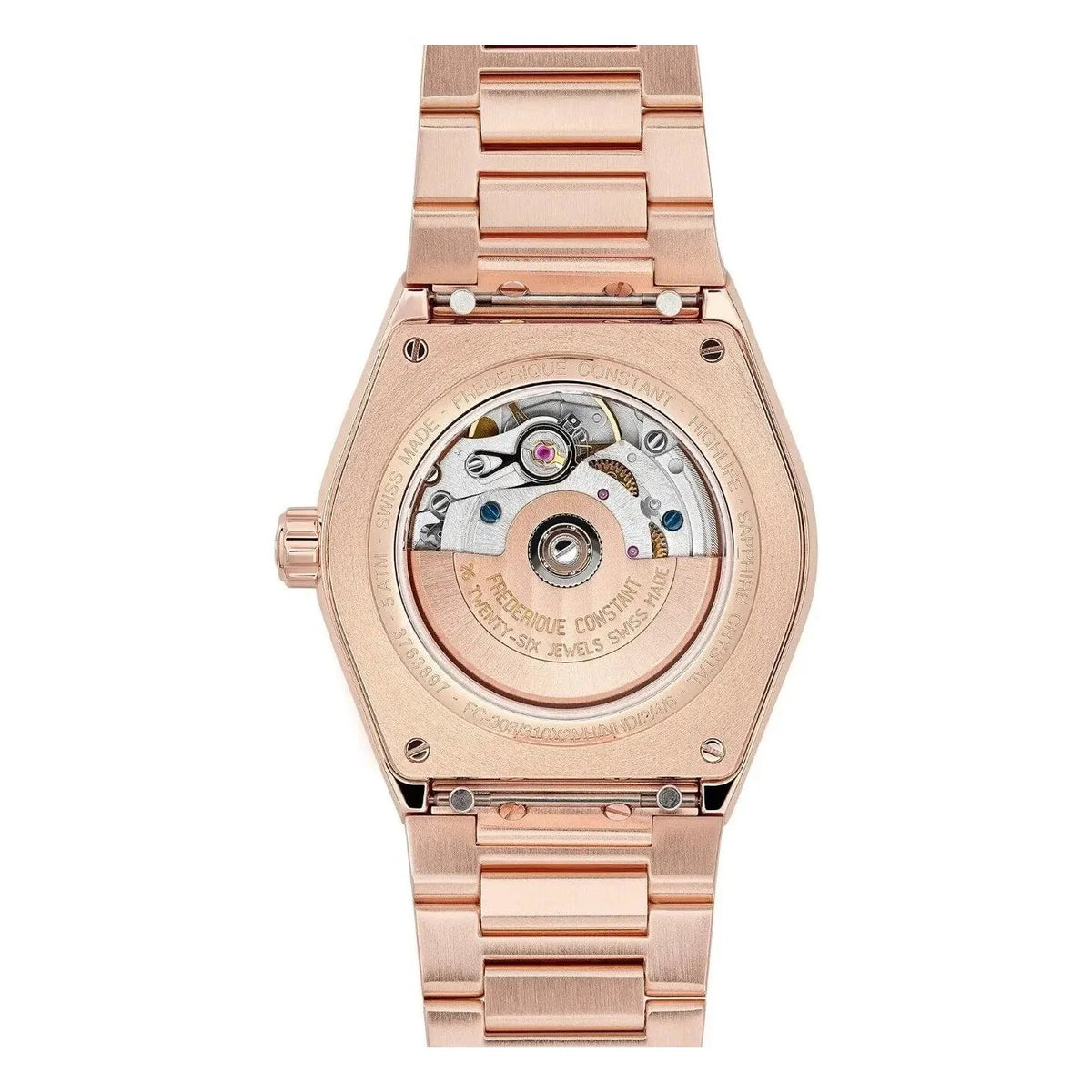 Frederique Constant Highlife Ladies Automatic Heart Beat Grün mit Diamanten