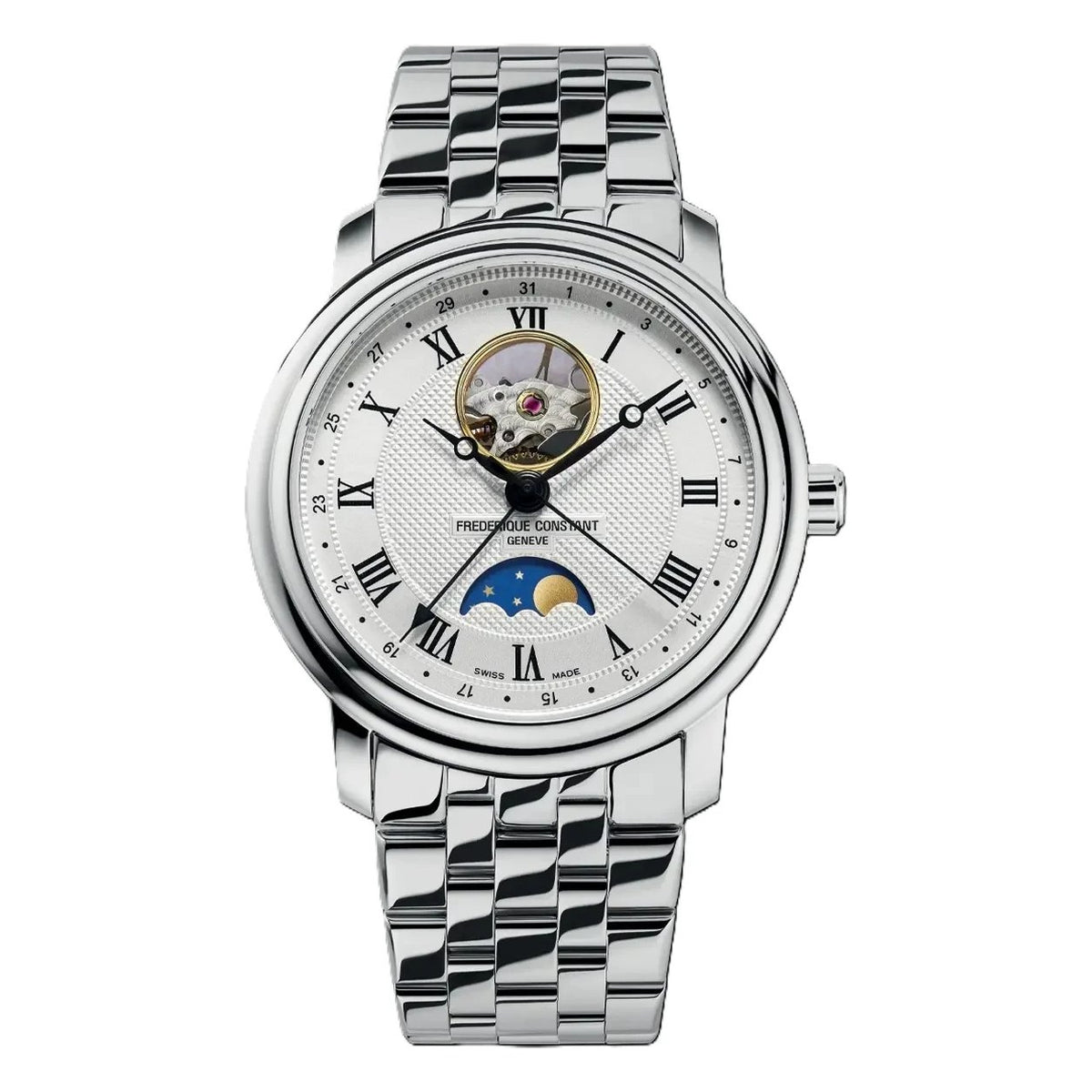 Frederique Constant Classics Heart Beat Moonphase Silber