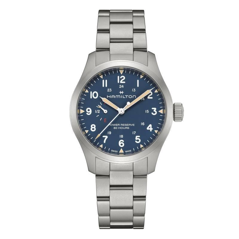 Hamilton Khaki Field Power Reserve Blau