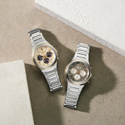 SEIKO HGK001P1 CHRONOGRAPH HERRENUHR EDELSTAHL CHAMPAGNER 40MM