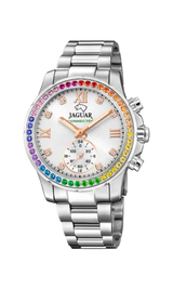JAGUAR WATCHES Connected Lady Silbrig / Rainbow 37mm Mod. J980/4 J980_4