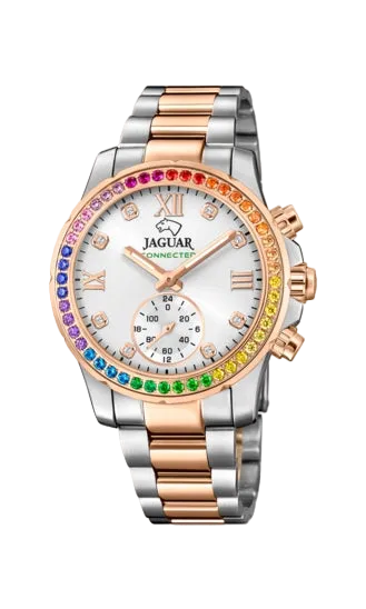 JAGUAR WATCHES Connected Lady Bicolor Rosé / Rainbow 37mm Mod. J981/4