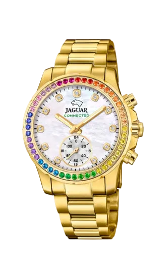 JAGUAR WATCHES Connected Lady Goldig / Rainbow 37mm Mod. J983/4
