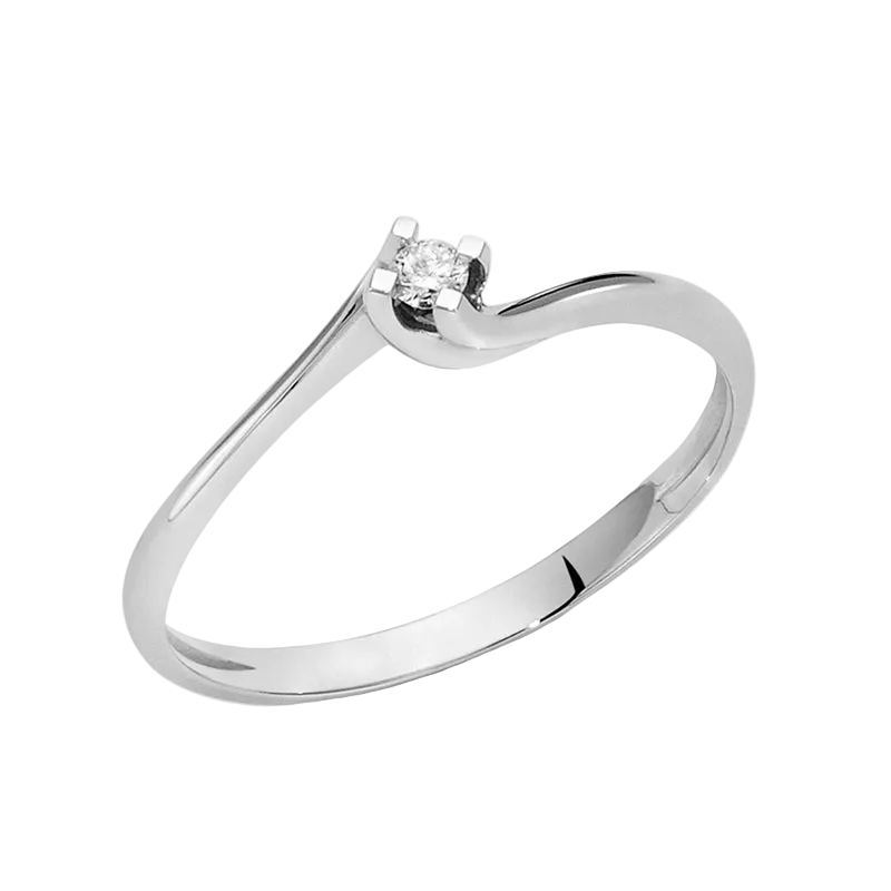 MILUNA Solitärring  aus Weissgold und  Diamant Mod. LID5180-020G7