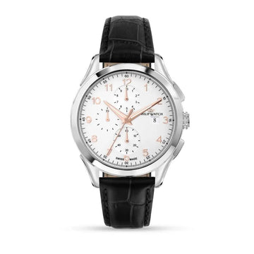 PHILIP WATCH R8271217002 ROMA CHRONOGRAPH HERRENUHR EDELSTAHL WEISS LEDER 41MM