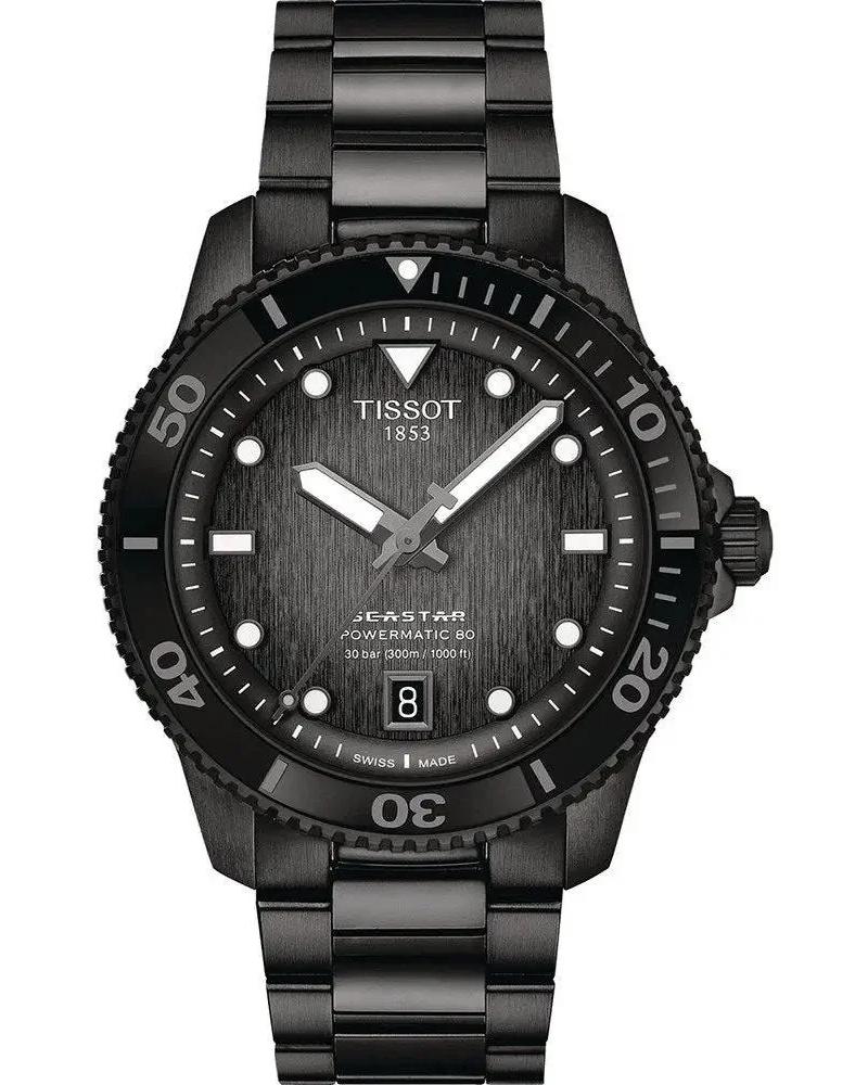 TISSOT SEASTAR 1000 T1208073305100 HERRENUHR AUTOMATIK GRAU 40MM