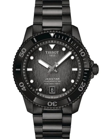 TISSOT SEASTAR 1000 T1208073305100 HERRENUHR AUTOMATIK GRAU 40MM