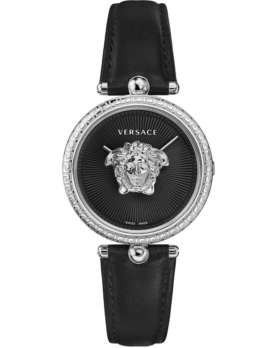 Versace Palazzo Damenuhr Edelstahl Schwarz