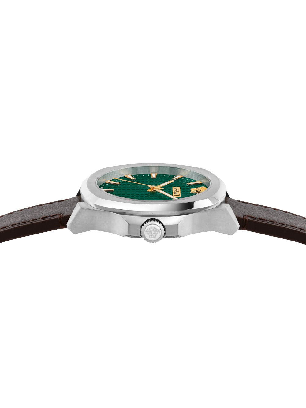 Versace Luxury Grün Lederarmband 42 mm