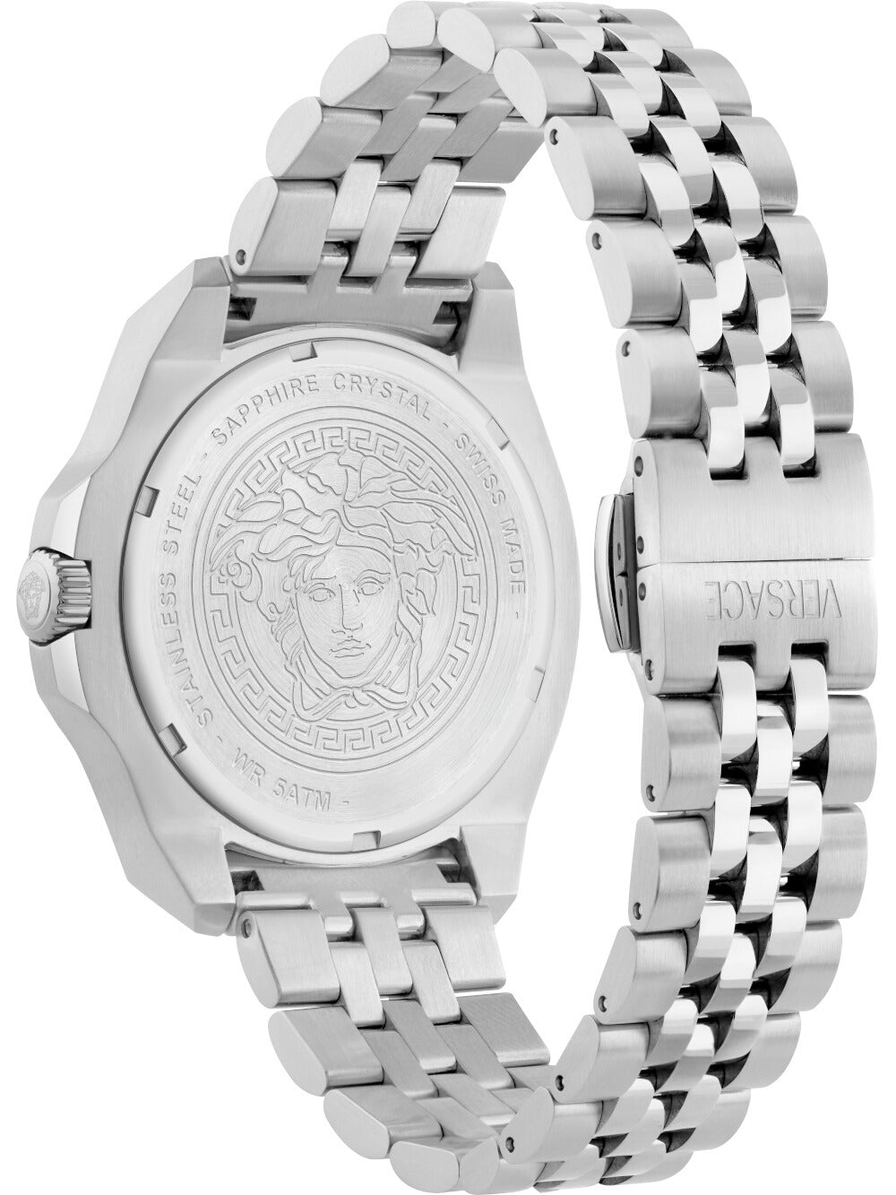 Versace Luxury Herrenuhr Grün Edelstahl