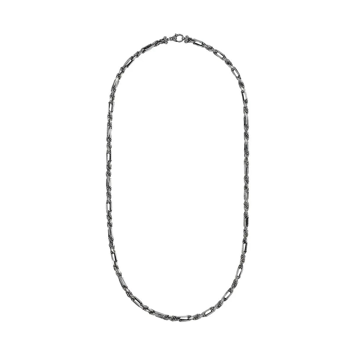 Albert M. Jewels Figaro-Kette mit Kordelglied 925 Silber WSOX00590.S-60