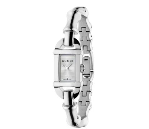 Gucci Bamboo Silber Edelstahl 22 x 17 mm