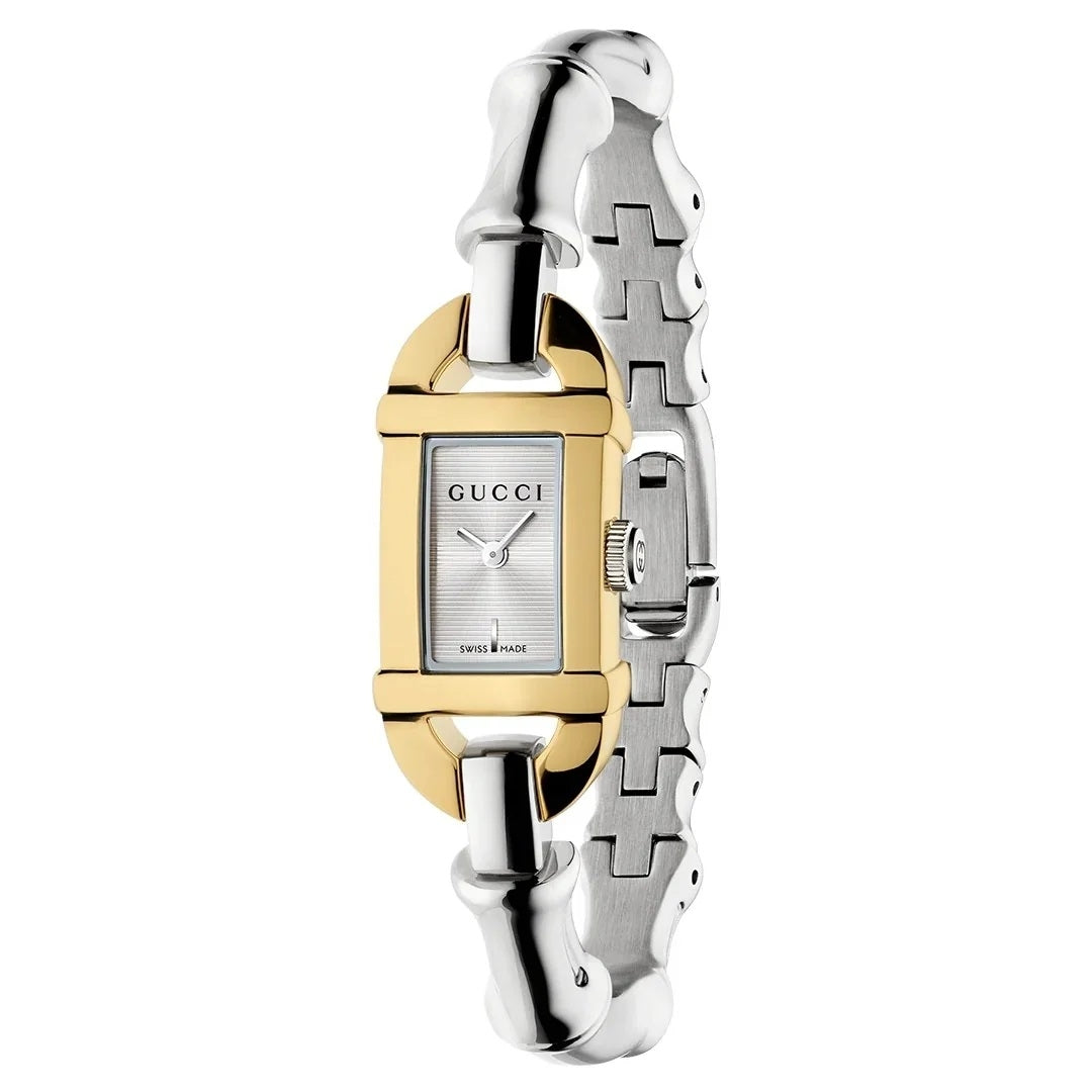 Gucci Bamboo Silber Bicolor 22 x 17 mm