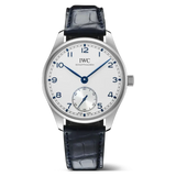 IWC PORTUGIESER LEATHER STRAP SILVER DIAL AUTOMATIC IW358304 *LETZTES STÜCK*