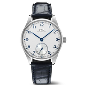 IWC PORTUGIESER LEATHER STRAP SILVER DIAL AUTOMATIC IW358304 *LETZTES STÜCK*