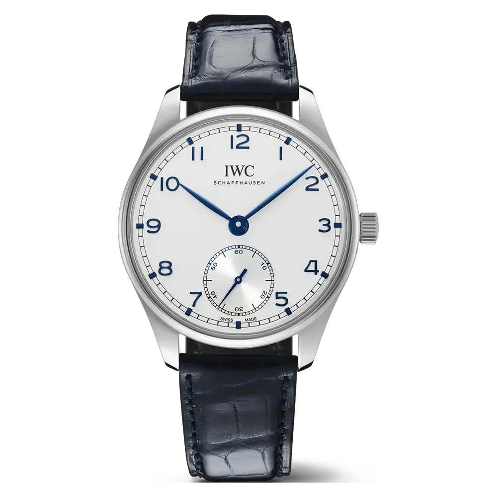IWC PORTUGIESER LEATHER STRAP SILVER DIAL AUTOMATIC IW358304 *LETZTES STÜCK*