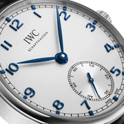 IWC PORTUGIESER LEATHER STRAP SILVER DIAL AUTOMATIC IW358304 *LETZTES STÜCK*