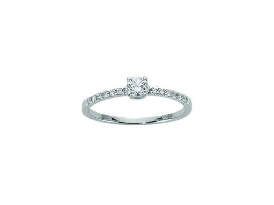 MILUNA Damenring aus Weissgold mit Diamanten Mod. LID2311_012