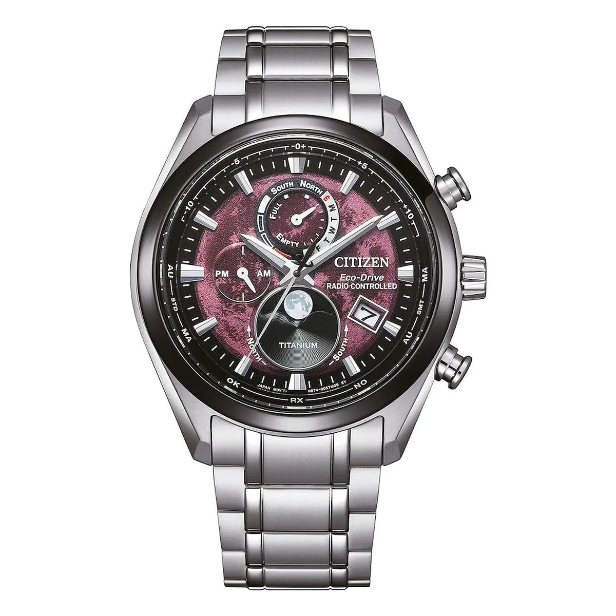 Citizen Eco-Drive Tsuki-Yomi Moonphase Rot
