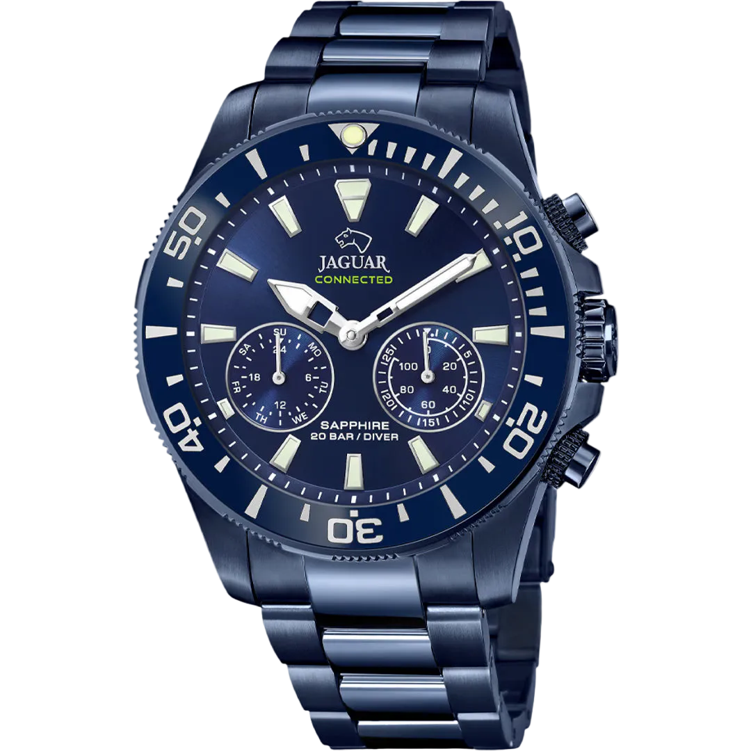 JAGUAR WATCHES Connected Diver Chronograph Hybrid 46mm Blau Mod. J930/1 J930_1