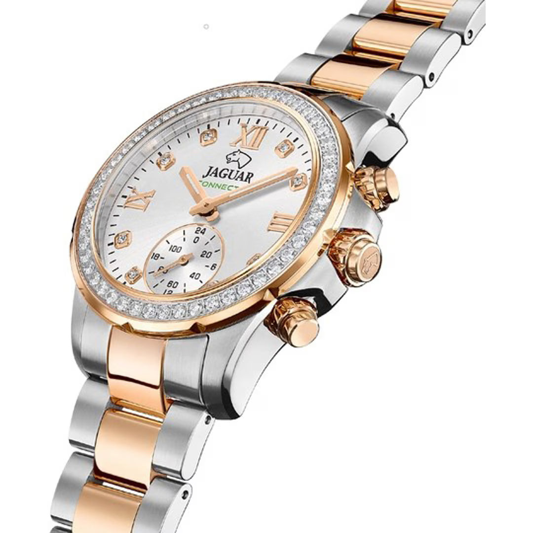 JAGUAR WATCHES Connected Lady Bicolor Rosé / Silbrig 37mm Mod. J981/2 J981_2
