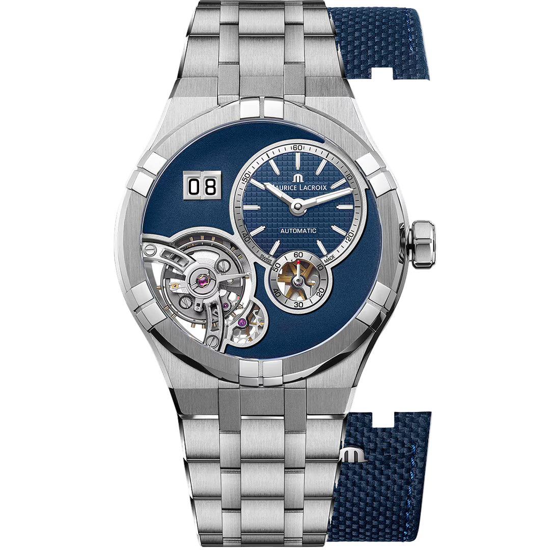 MAURICE LACROIX MOD. AIKON MASTER GRAND DATE AI6118-SS00E-430-C